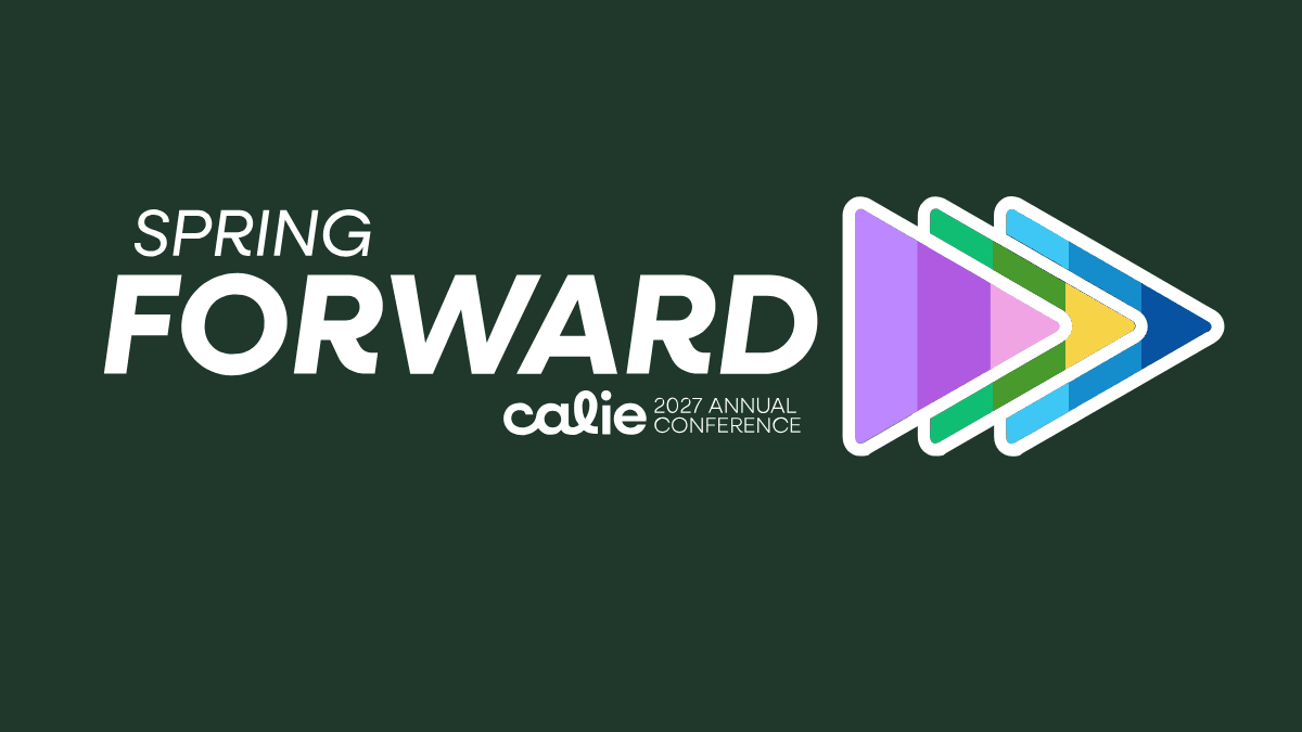 7.png
Spring CUE 2026 powered by CALIE logo on a dark green background, featuring bold yellow and white typography with a modern, creative design.