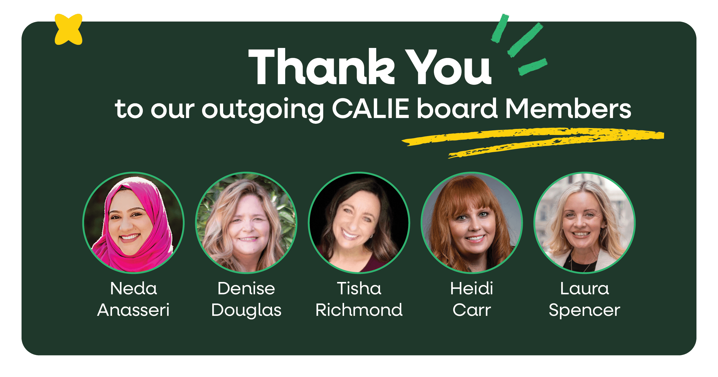 Thank You and Welcome: A New CALIE Board Term Began July 1